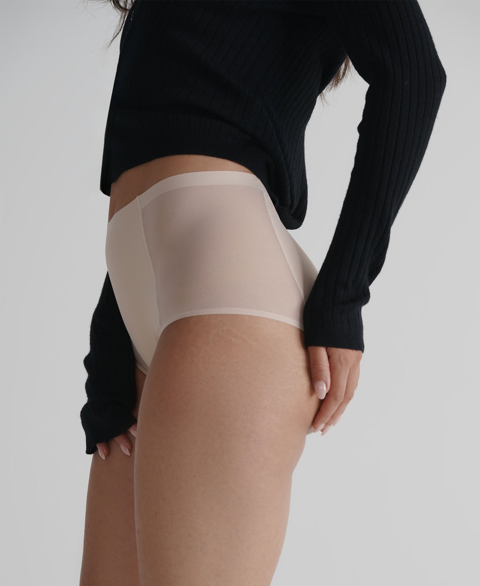 Taille Haute Sans Coutures avec Résille - Absorption régulière