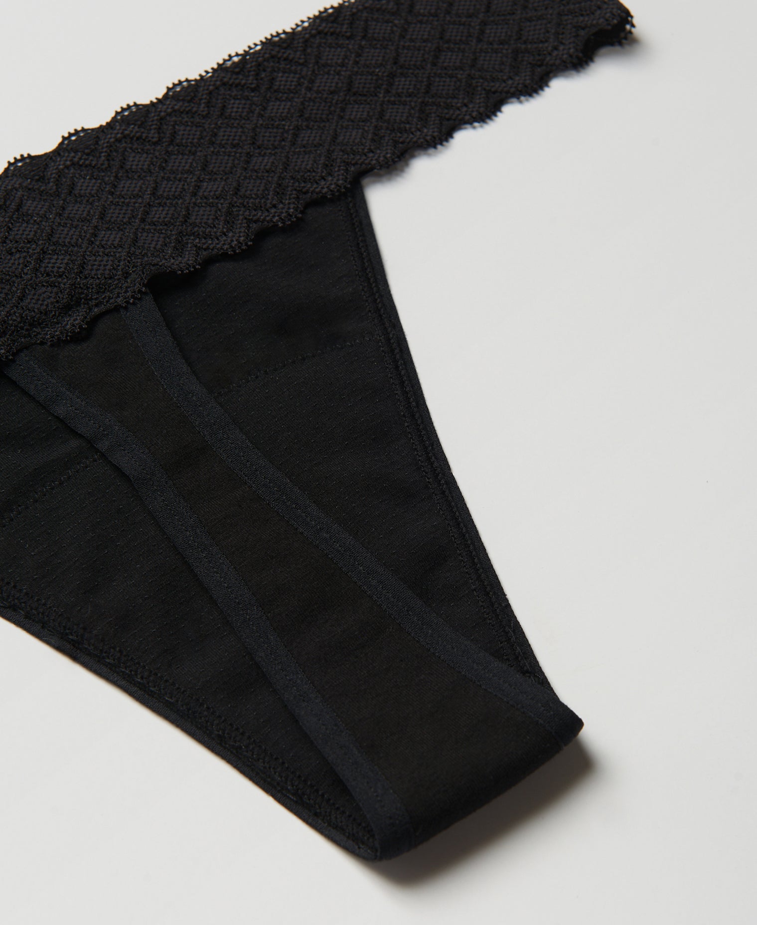 Period-Proof Organic Cotton Thong - 1 Tampon Absorption