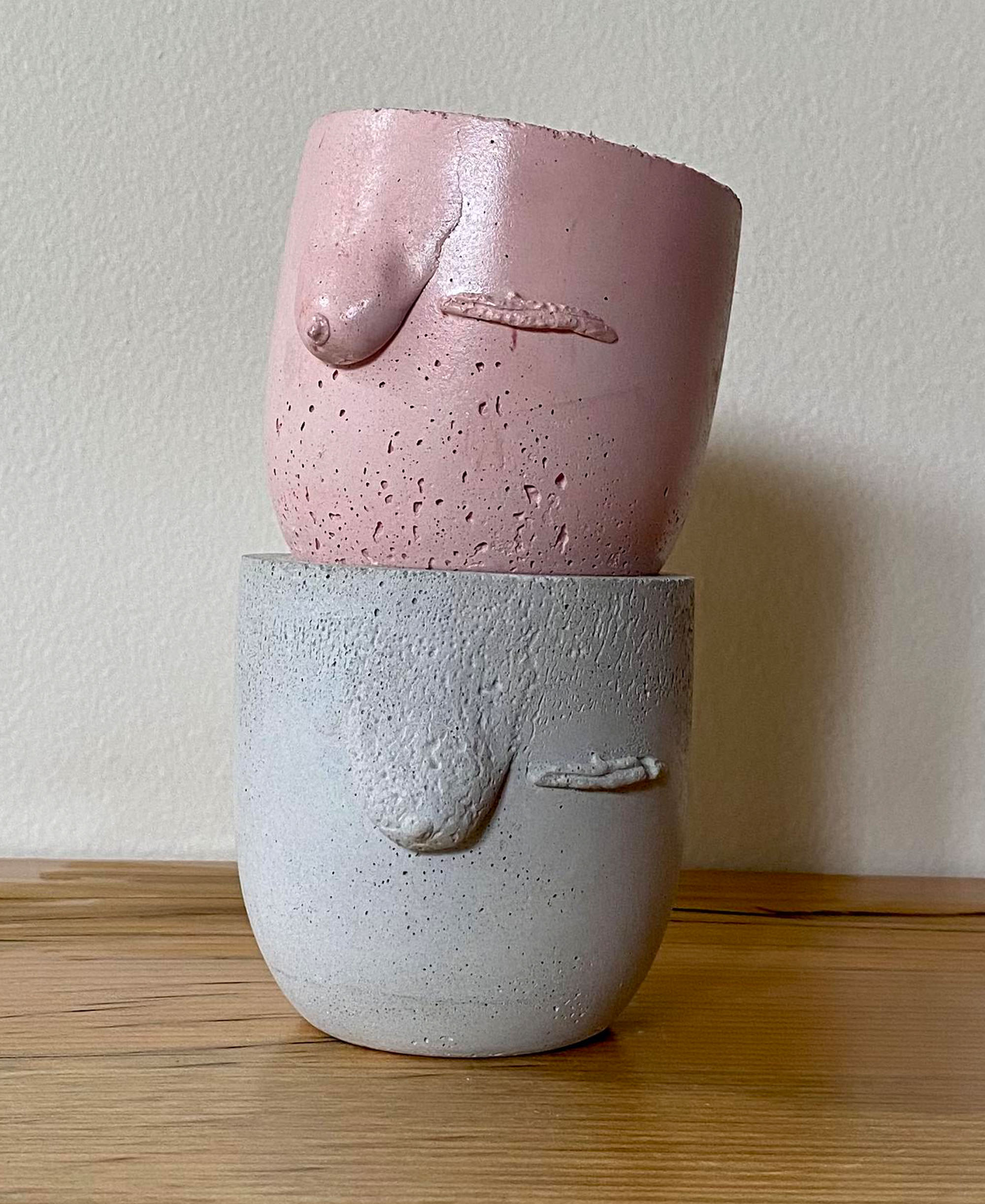 Mastectomie pot médium - Rose