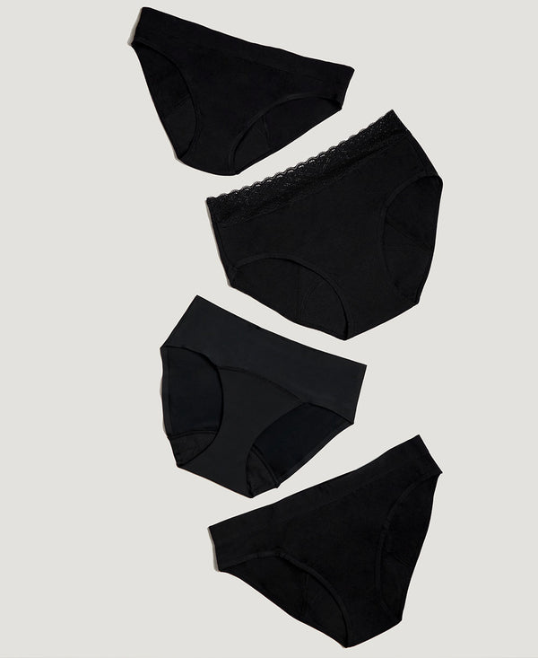 HUPOM Post Partum Underwear Women After Birth Panties For Girls High Waist  Casual Tie Seamless Waistband Black 2XL